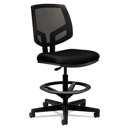 Hon Black 28" L 49.88" H, Height Adjustable, Fabric Seat, Volt 5710 Series H5715.GA10.T